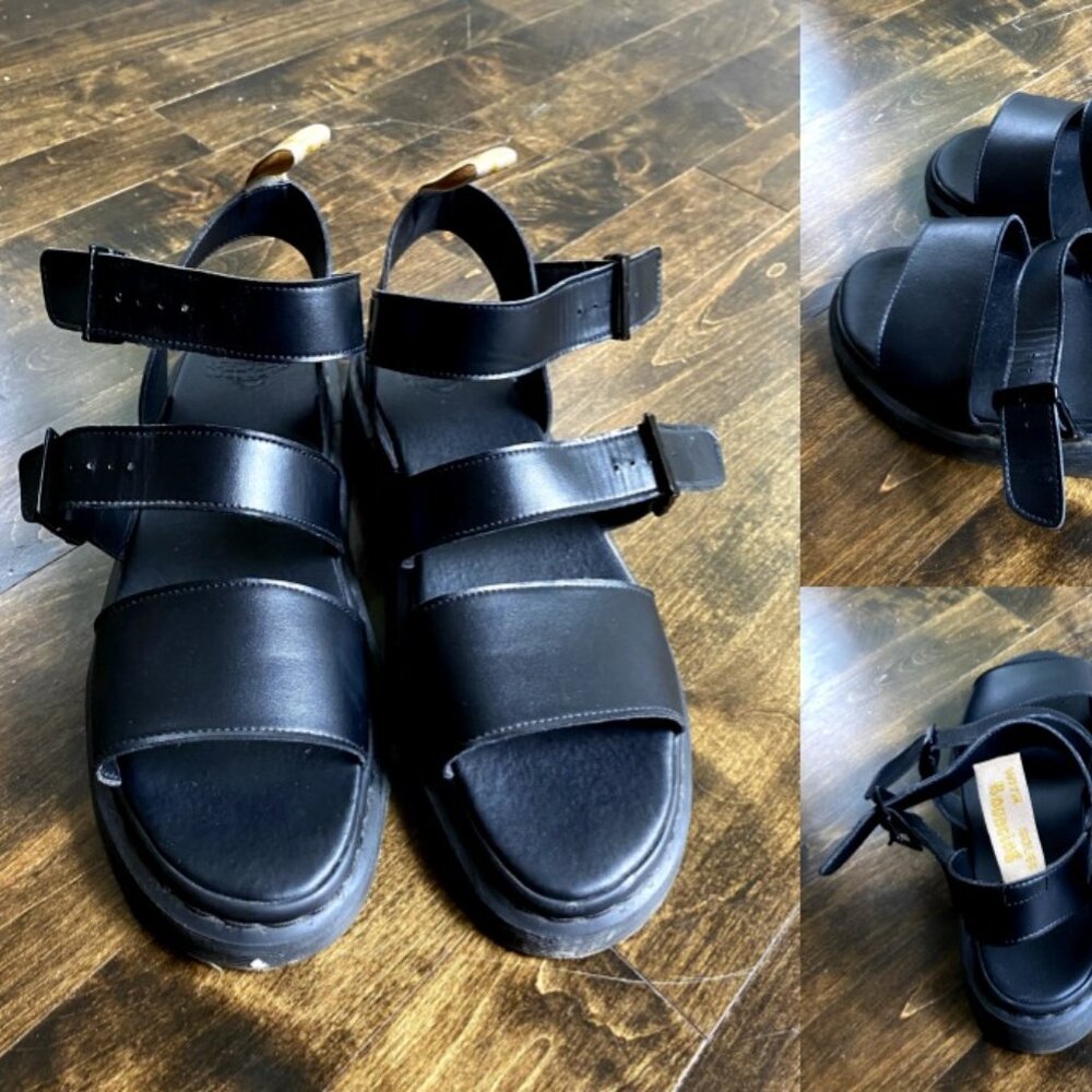 Doc Martens - Black Vegan Leather Sandals